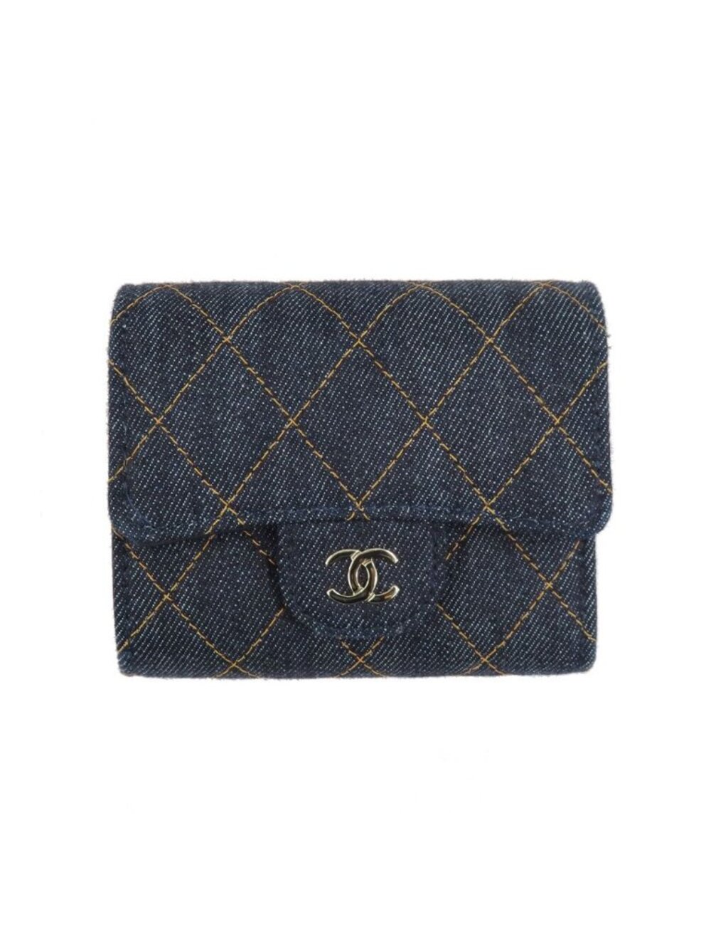 Chanel Small Classic Wallet Pre Collection Denim